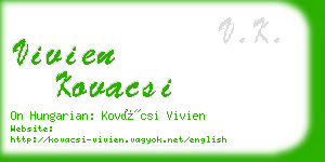 vivien kovacsi business card